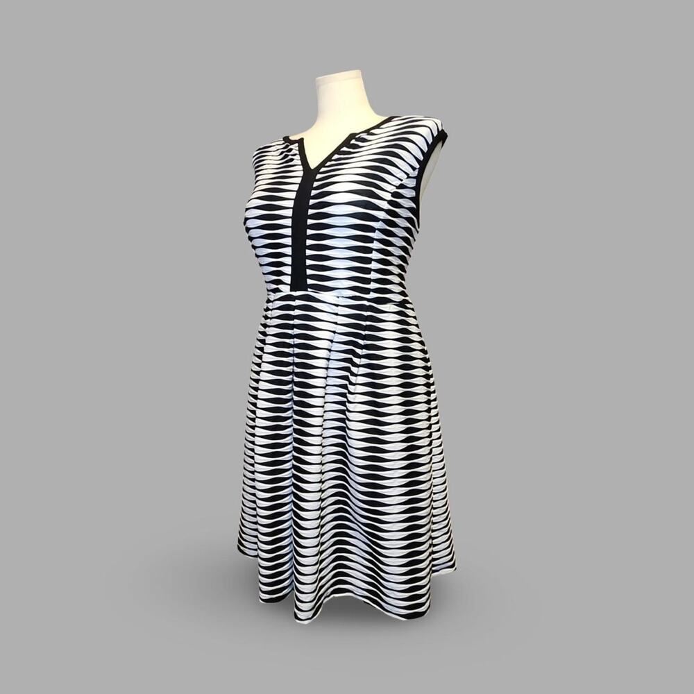 Shelby & Palmer sleeveless fit-and-flare dress Whimsygoth Rockabilly Punk B&W ❥❥